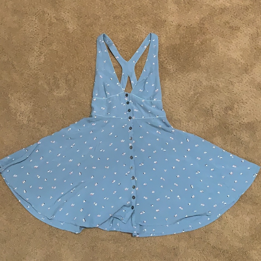 Urban Outfitters Blue Fit And Flare Dress